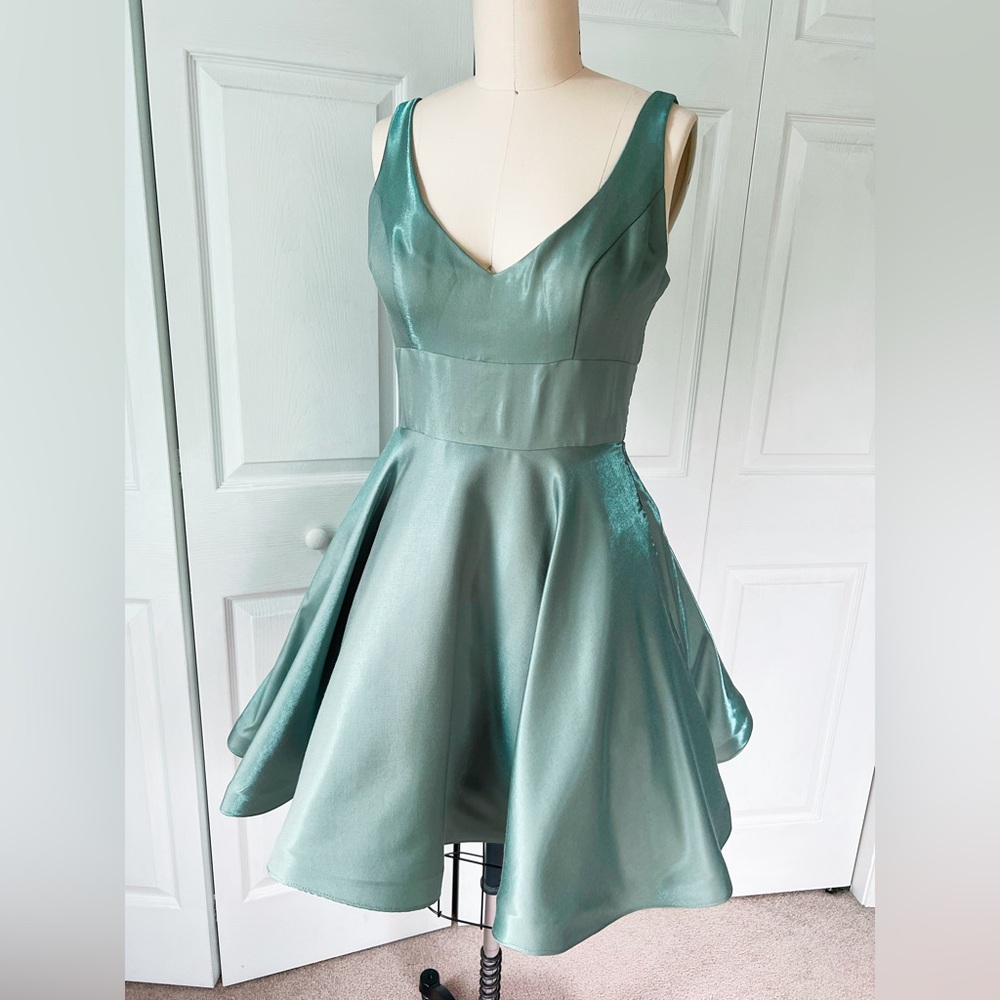 BHLDN Anthropologie Aura Dress in Sage